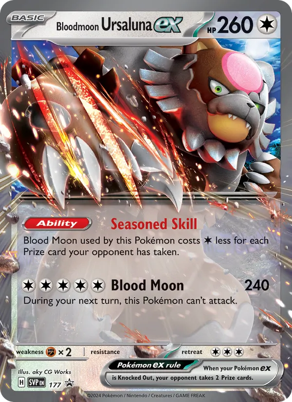 Bloodmoon Ursaluna ex (SVP Black Star Promos #177/225)