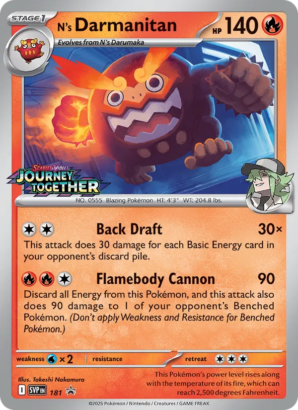Darmanitan do N (SVP Black Star Promos #181/225)