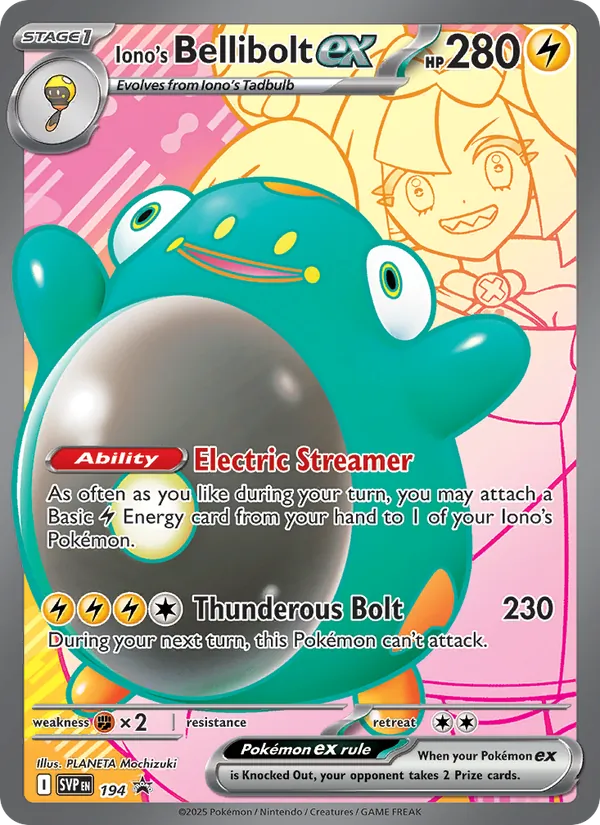 Iono's Bellibolt ex (SVP Black Star Promos #194/225)