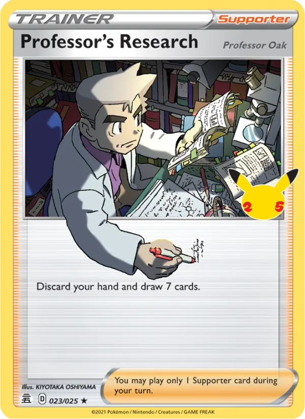 Professor's Research (Professor Oak) (Celebrations #23/25)