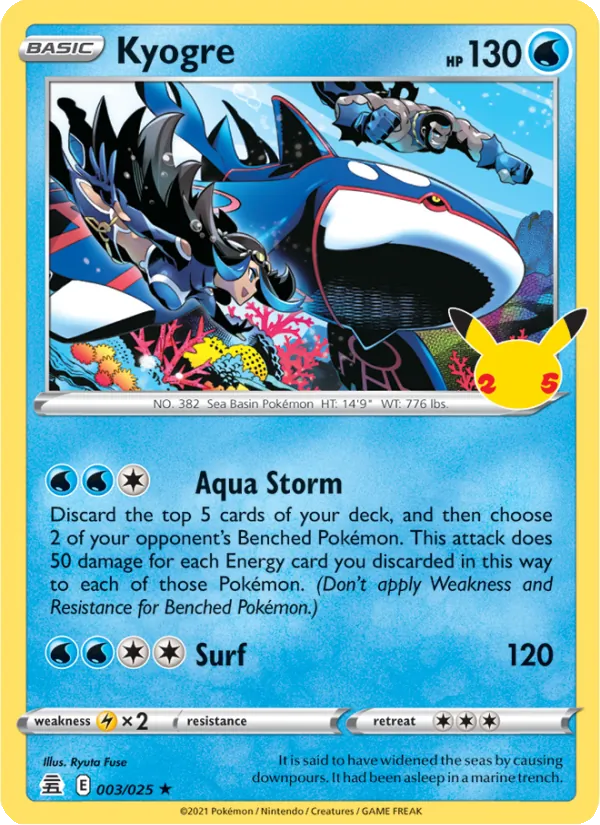 Kyogre (Celebrations #3/25)
