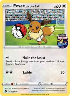 Eevee on the Ball (Pokémon Futsal 2020 #2/5)