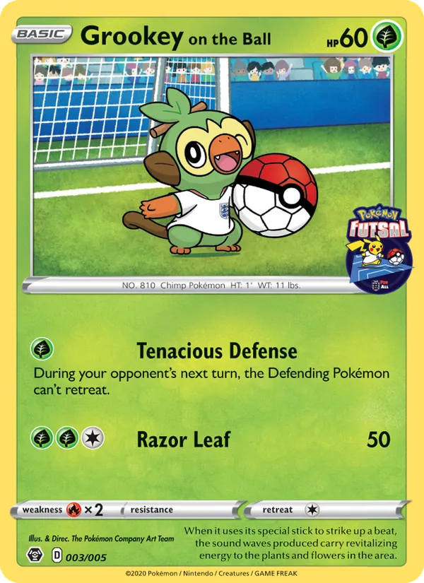 Grookey on the Ball (Pokémon Futsal 2020 #3/5)