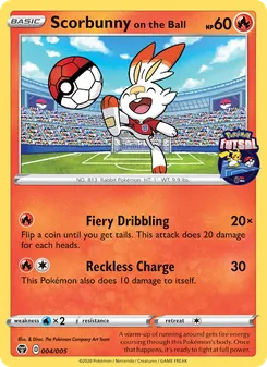 Scorbunny on the Ball (Pokémon Futsal 2020 #4/5)