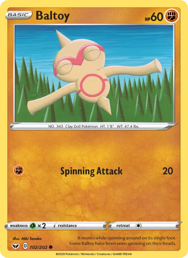 Baltoy (Sword & Shield #102/202)