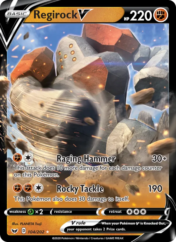 Regirock V (Sword & Shield #104/202)