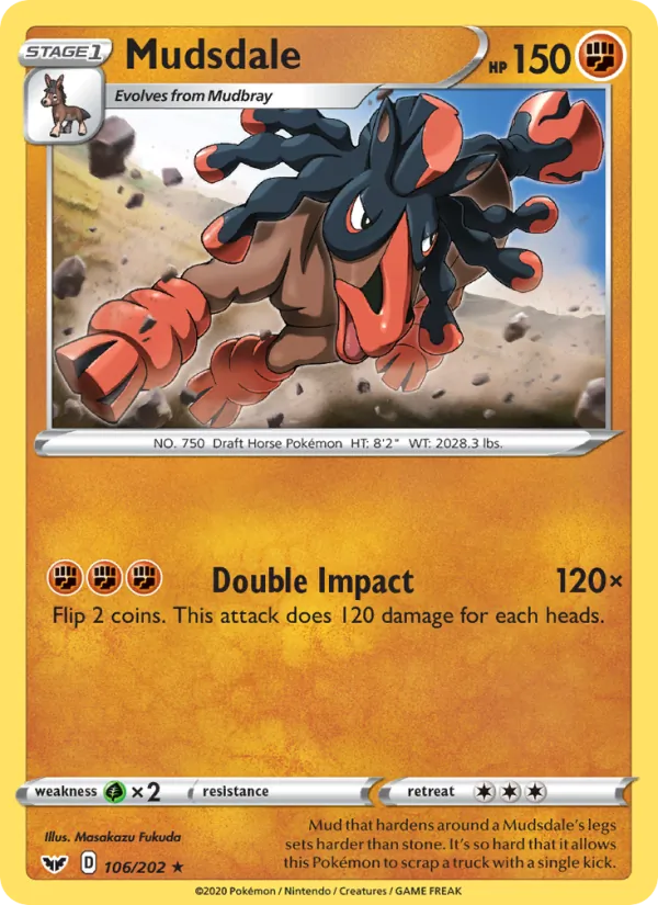 Mudsdale (Sword & Shield #106/202)