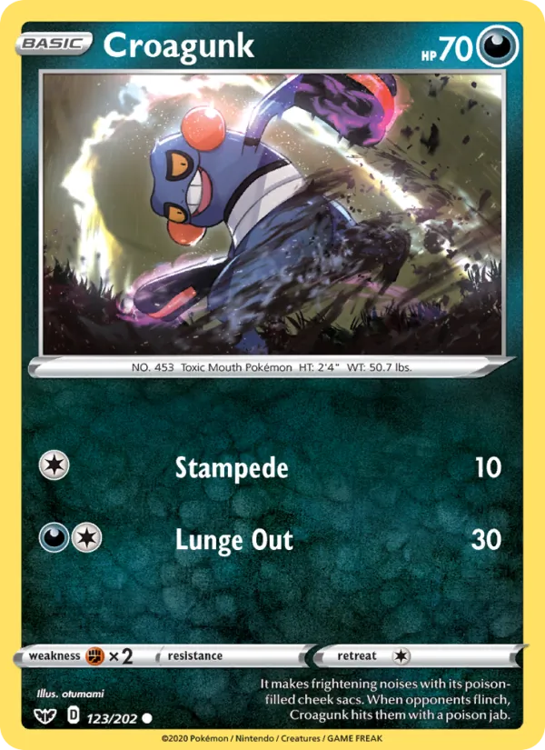 Croagunk (Sword & Shield #123/202)