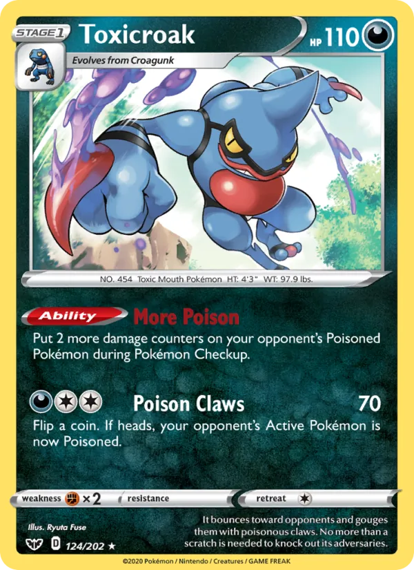 Toxicroak (Sword & Shield #124/202)