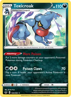 Toxicroak (Sword & Shield #124/202)