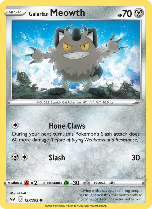 Galarian Meowth (Sword & Shield #127/202)