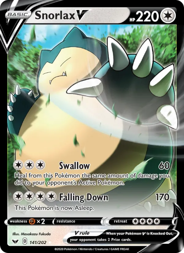 Snorlax V (Sword & Shield #141/202)