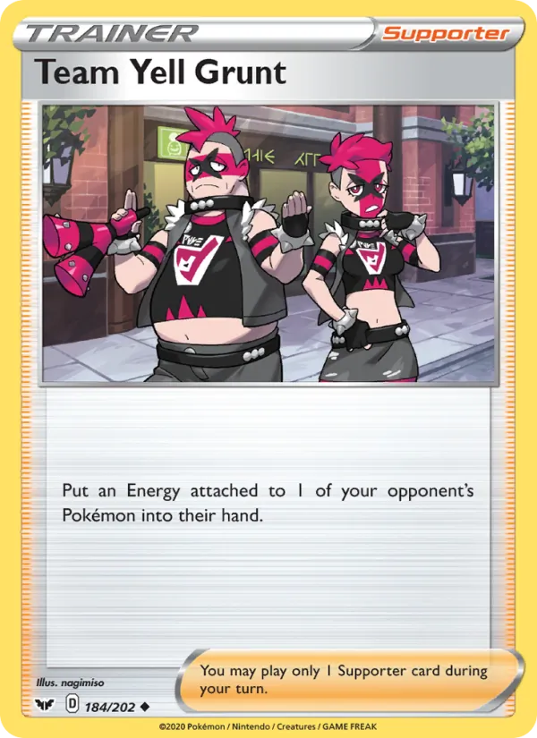 Team Yell Grunt (Sword & Shield #184/202)