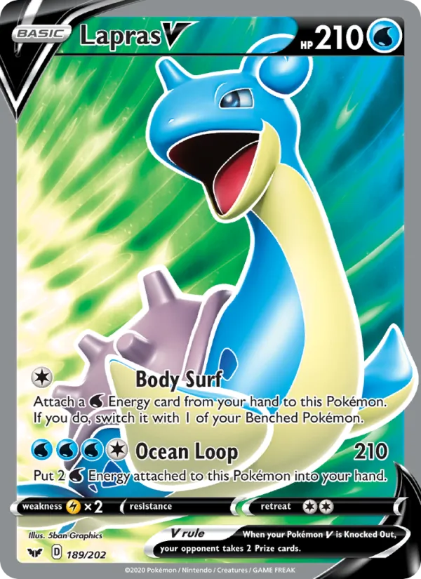 Lapras V (Sword & Shield #189/202)