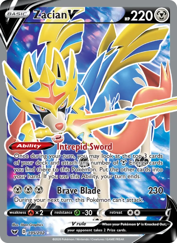 Zacian V (Sword & Shield #195/202)