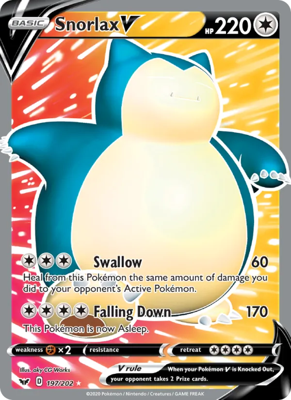 Snorlax V (Sword & Shield #197/202)