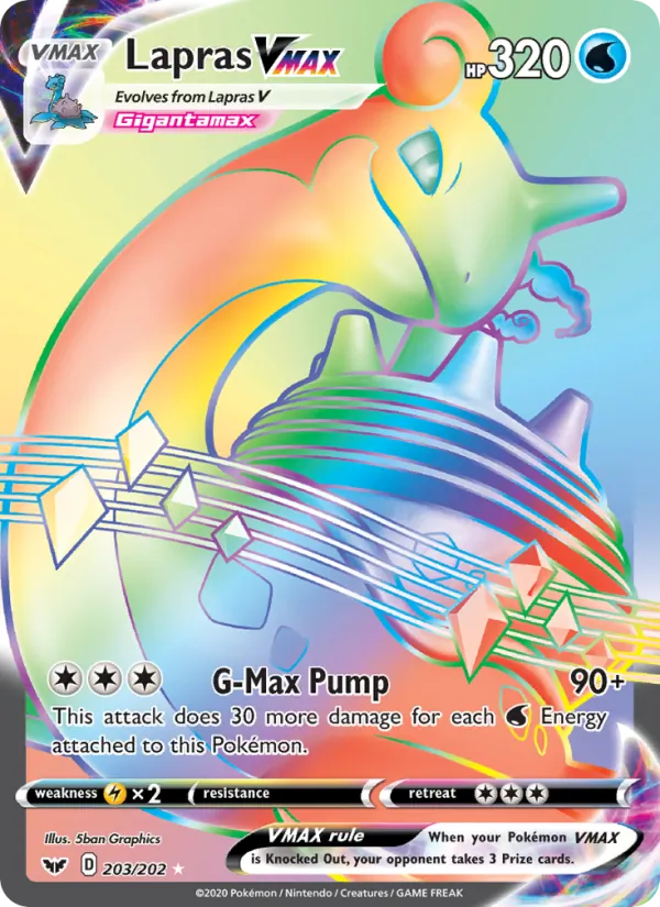 Lapras VMAX (Sword & Shield #203/202)