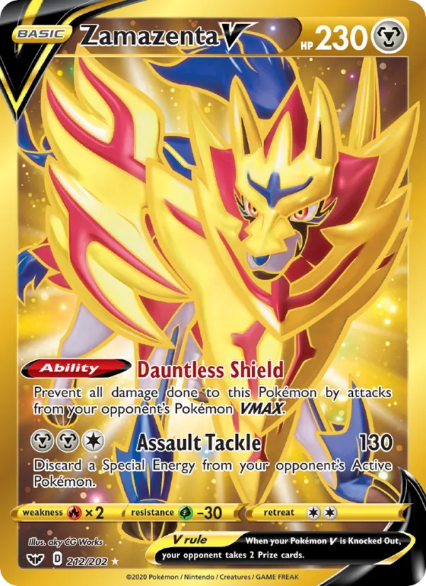 Zamazenta V (Sword & Shield #212/202)