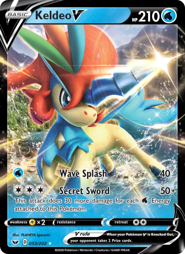 Keldeo V (Sword & Shield #53/202)