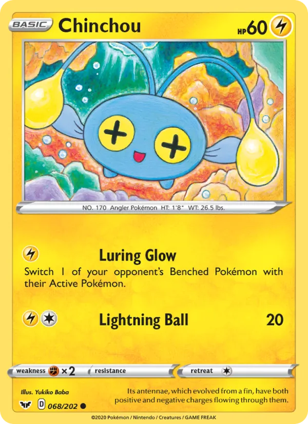 Chinchou (Sword & Shield #68/202)
