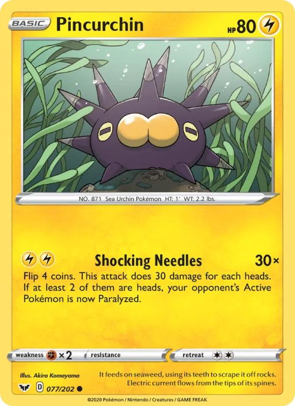 Pincurchin (Sword & Shield #77/202)