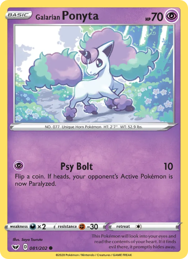 Galarian Ponyta (Sword & Shield #81/202)