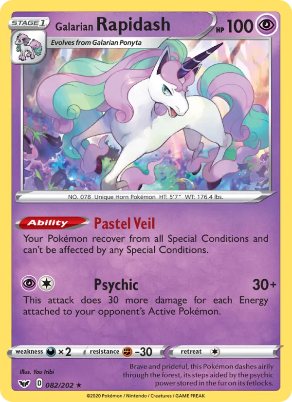 Galarian Rapidash (Sword & Shield #82/202)