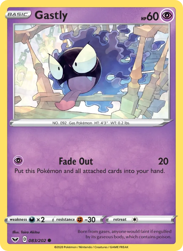 Gastly (Sword & Shield #83/202)