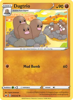 Dugtrio (Sword & Shield #93/202)