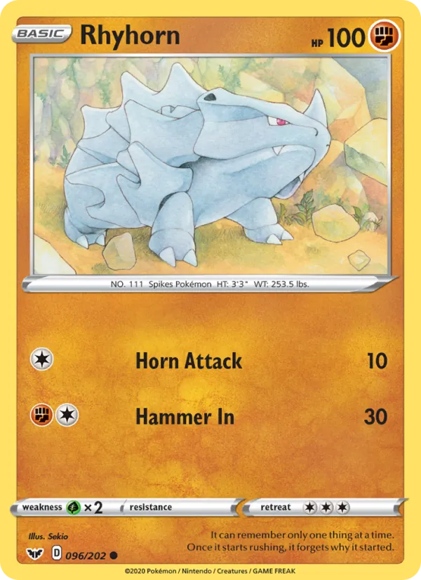 Rhyhorn (Sword & Shield #96/202)