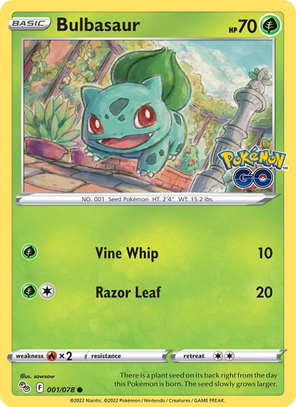 Bulbasaur (Pokémon GO #001/78)