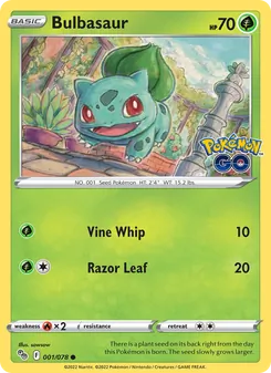 Bulbasaur (Pokémon GO #001/78)