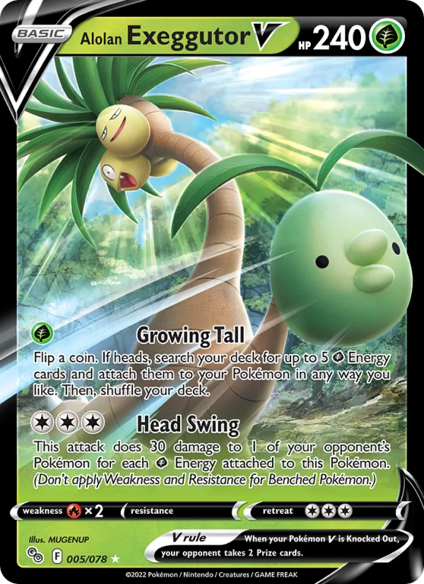 Alolan Exeggutor V (Pokémon GO #005/78)