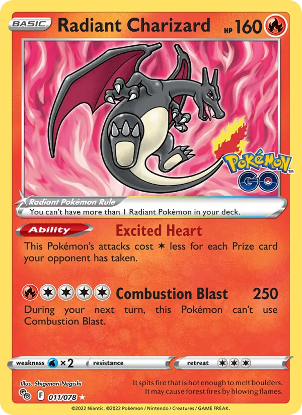Radiant Charizard (Pokémon GO #011/78)