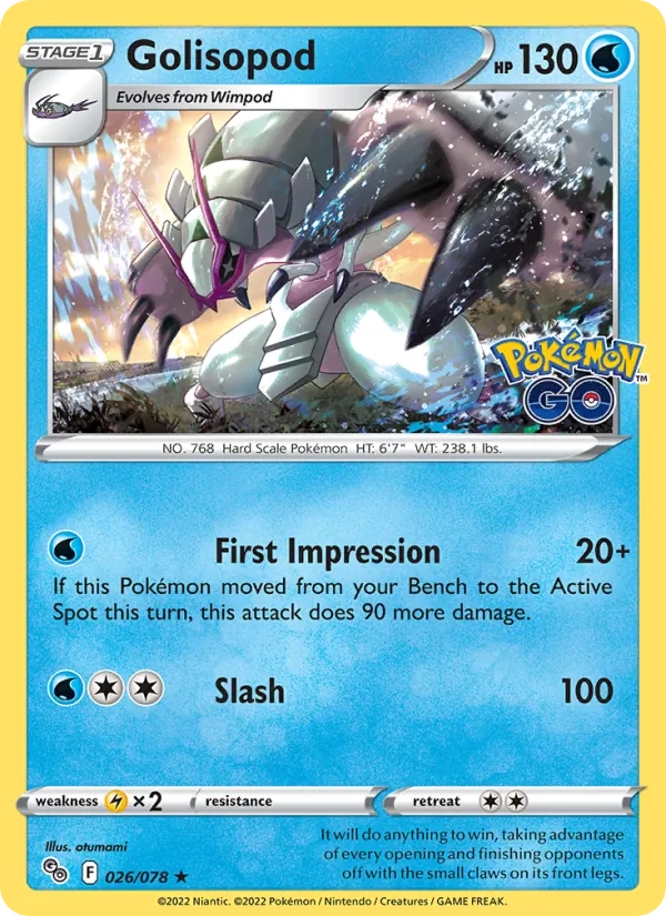 Golisopod (Pokémon GO #026/78)