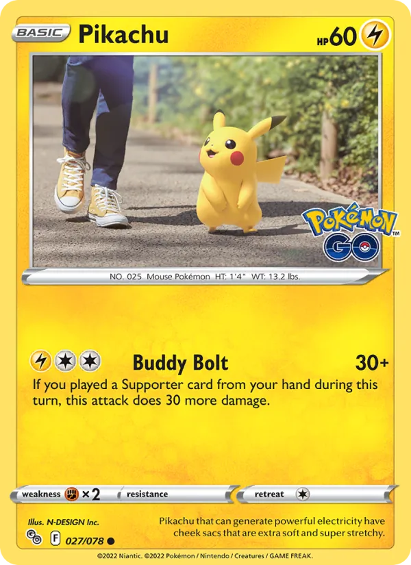 Pikachu (Pokémon GO #027/78)