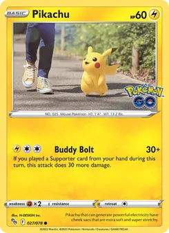 Pikachu (Pokémon GO #027/78)