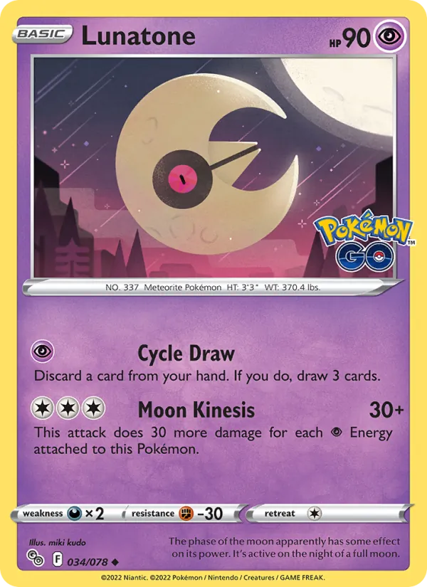 Lunatone (Pokémon GO #034/78)