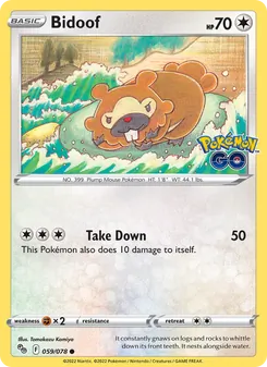 Bidoof (Pokémon GO #059/78)