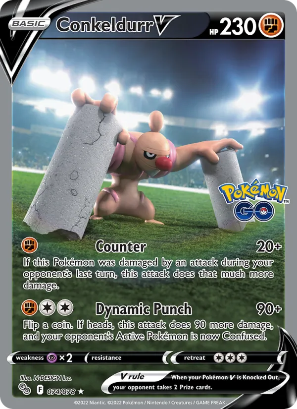 Conkeldurr V (Pokémon GO #074/78)