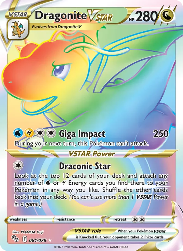 Dragonite VSTAR (Pokémon GO #081/78)