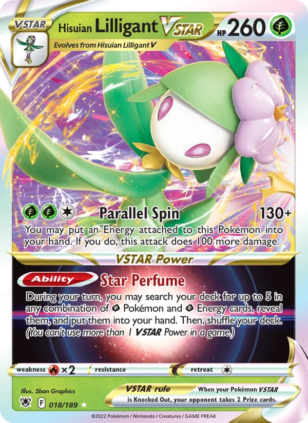 Hisuian Lilligant VSTAR (Astral Radiance #018/189)