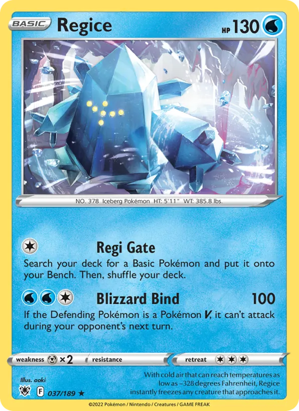Regice (Astral Radiance #037/189)