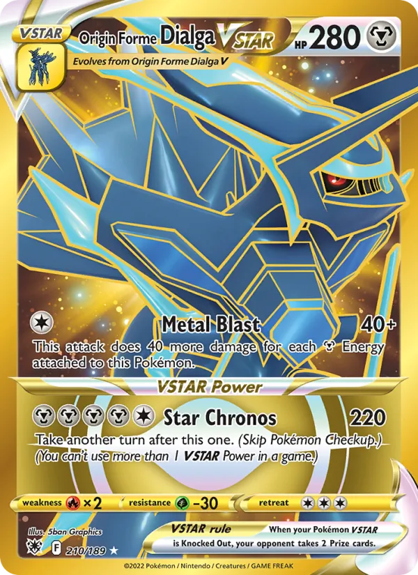 Origin Forme Dialga VSTAR (Astral Radiance #210/189)