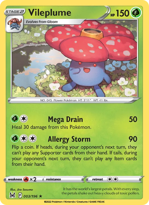 Vileplume (Lost Origin #003/196)