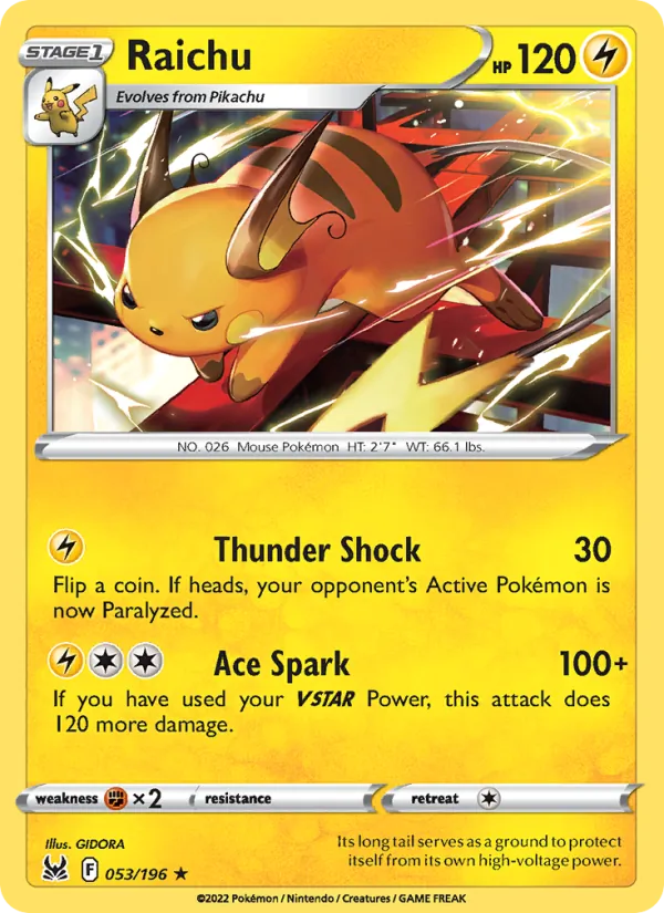 Raichu (Lost Origin #053/196)