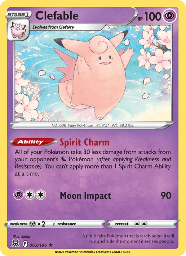 Clefable (Lost Origin #063/196)