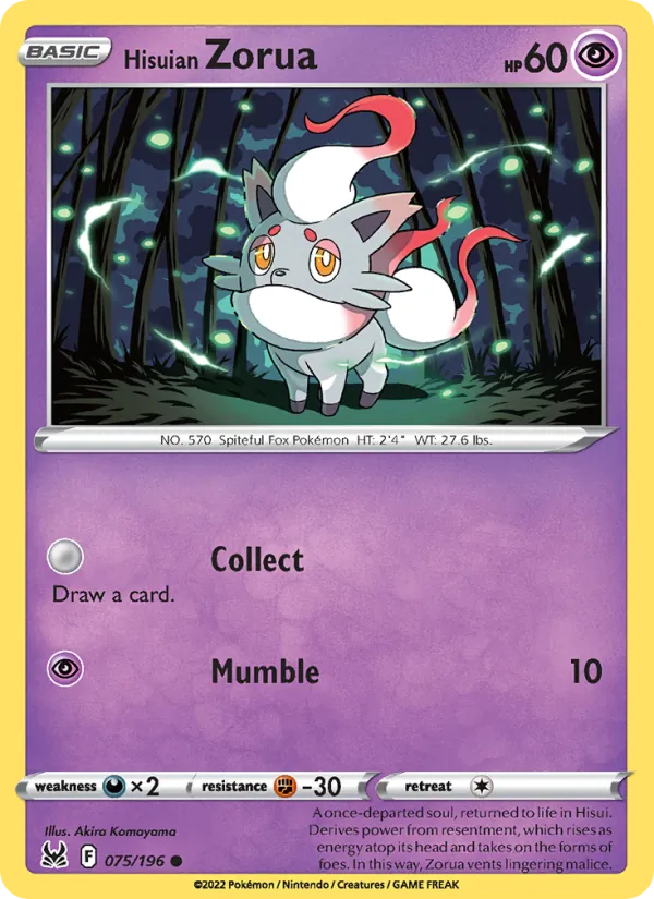 Hisuian Zorua (Lost Origin #075/196)