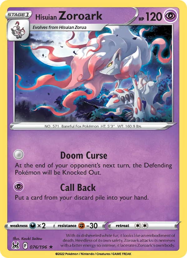 Hisuian Zoroark (Lost Origin #076/196)