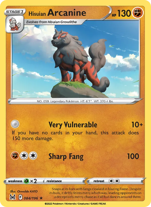 Hisuian Arcanine (Lost Origin #084/196)